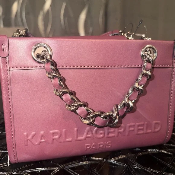 Karl Lagerfeld Paris wine cross body (Leather) - Picture 2 of 9